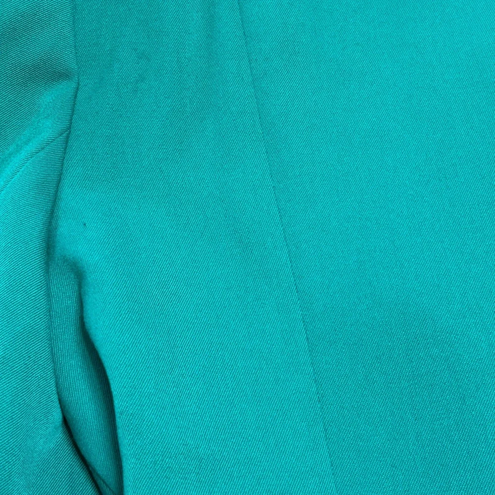 Vintage Christian Dior Double Breasted Blazer Size:8 Color: Teal and Black